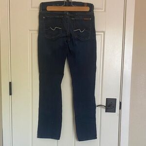 7 For All Mankind Kimmie Straight Leg Blue Jeans